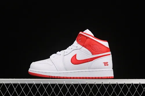 All categories Air Jordan Jordan series basketball shoes Air Jordan 1 Mid Air Jordan 1 Mid "85" AJ1 Joe 1 red, white and blue mandarin duck color matching Zhongbang basketball shoes DH0200-100